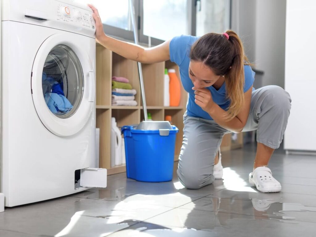 Washer is leaking water we fix in Staten Island
