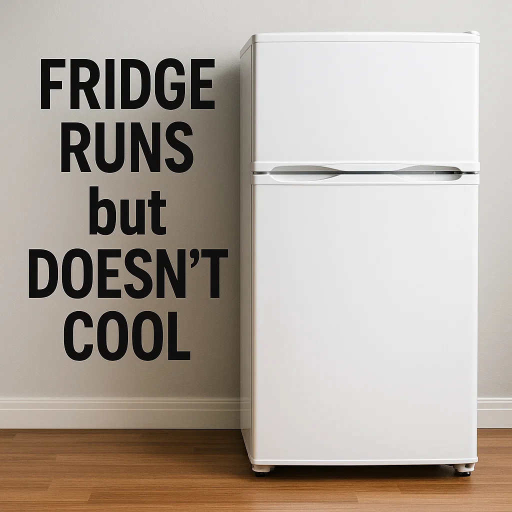fridge runs but doesnt cool