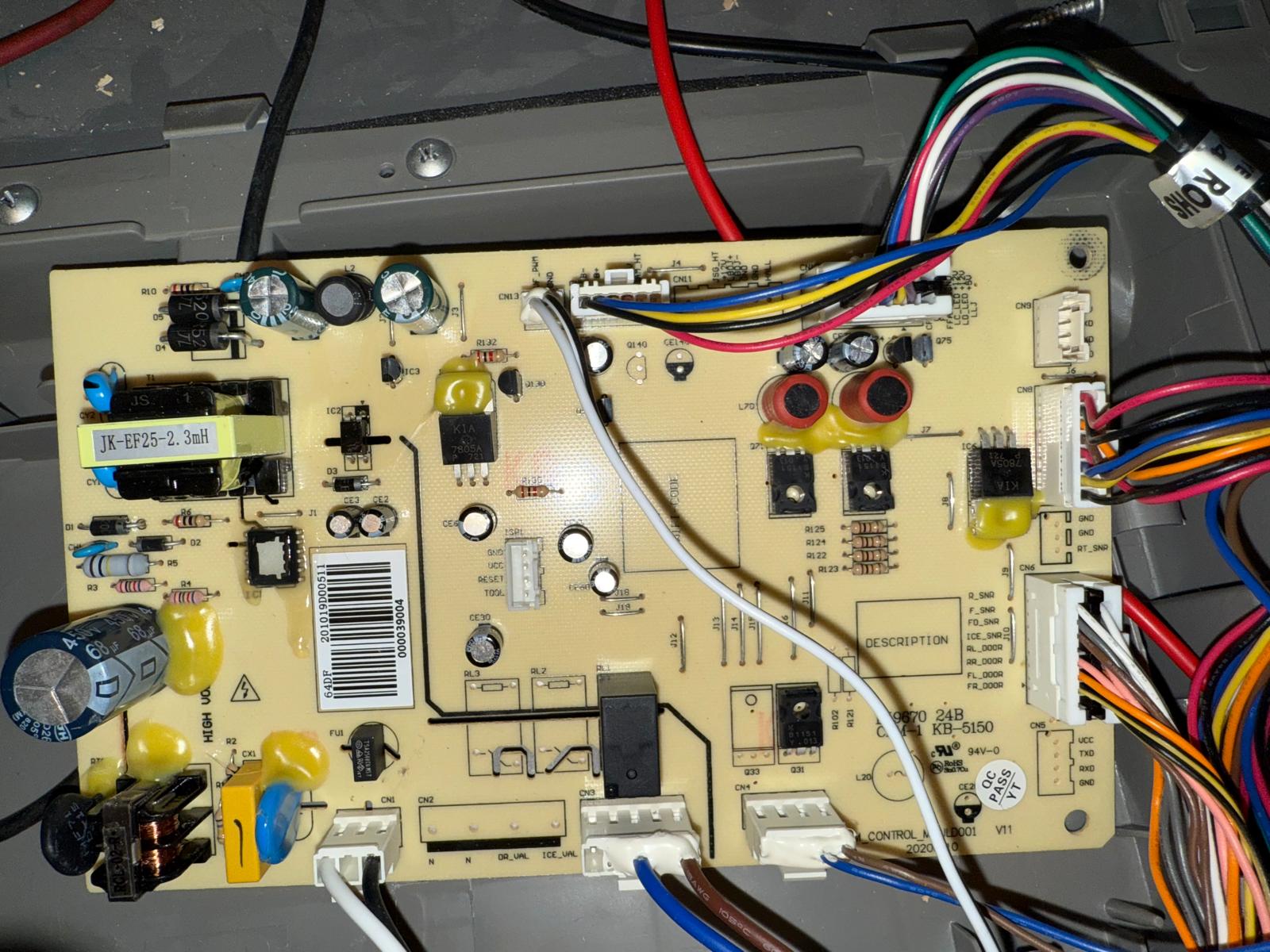 Appliance control board wiring repair